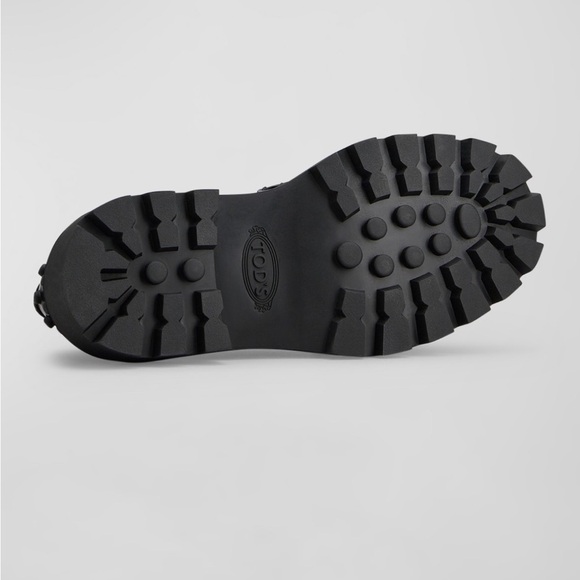 TOD’S Women’s Black Calfskin Lug Sole Penny Loafers (US36 1/2) - Picture 6 of 10